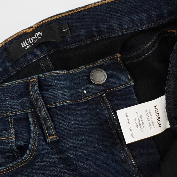 Hudson Dark Wash Super Skinny Jeans - 26 - NWT - Picture 4 of 7